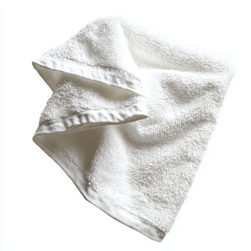 Photorealistic clipart of a washcloth, high resolution