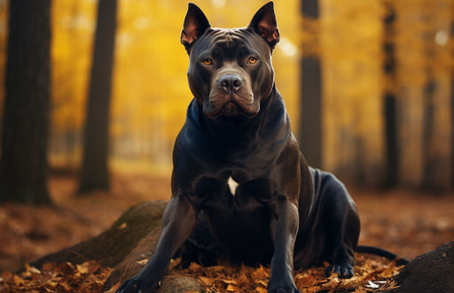 Pit bull breed, dark blue and gray style, anemoiacore, exaggerated features, high quality photo 17:11