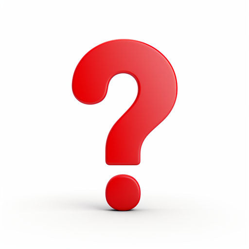 Question mark clipart in the style of Minimalist, on a white background