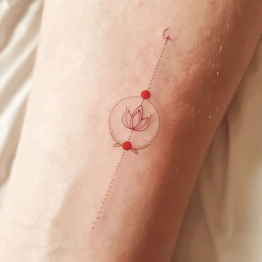Minimalist Root Chakra tattoo design