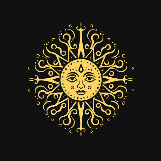 Vector illustration of sun head with smiley face
