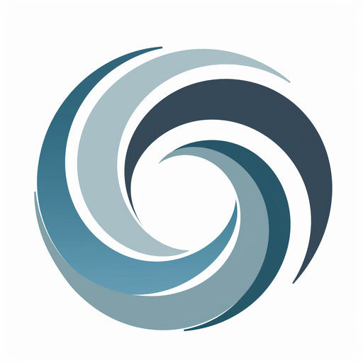 Brand logo with a professional look and muted colors