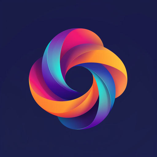 Modern logo with gradient of vibrant colors