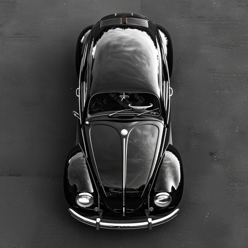 Classic car top view
