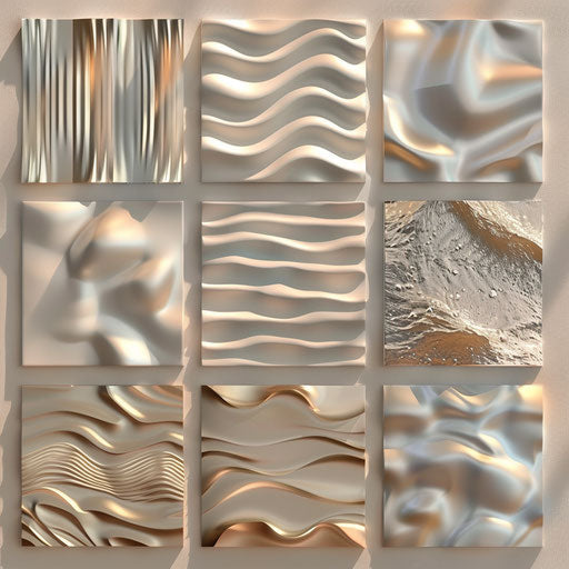 Smart clipart in photo realistic style with a flat random background, metallic sheen and realistic textures