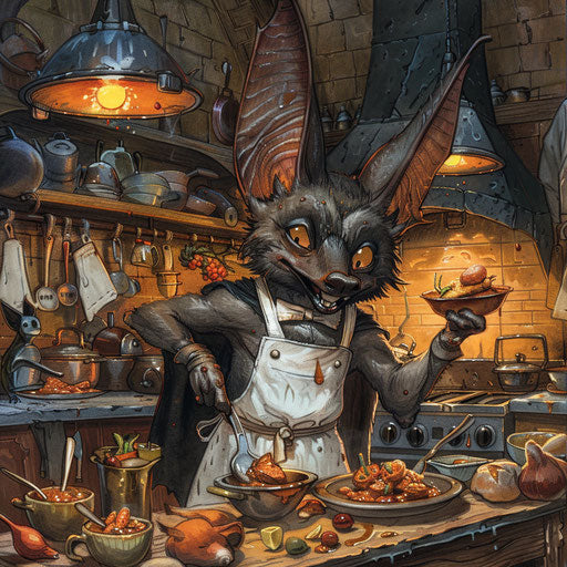 Bat master chef prepares feast for nocturnal creatures