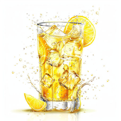 Thirsty clipart in a photo realistic style on white background