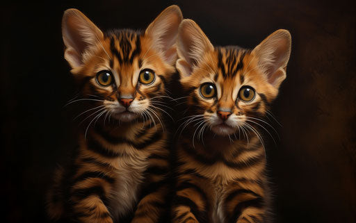 Bengal Kittens - Breeder in India, bold pattern, lifelike