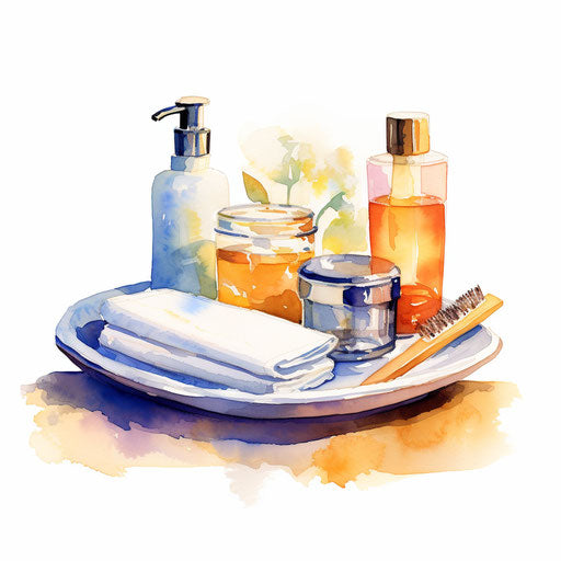 Impressionistic art on white background