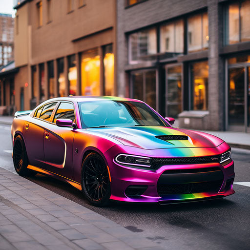 Charger hellcat rainbow colors