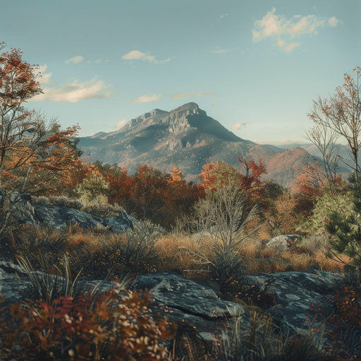 Hyperrealistic photo of Grandfather Mountain in North Carolina
