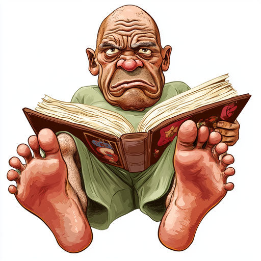 Flexible Story Time Caricature Clipart for Multimedia Use