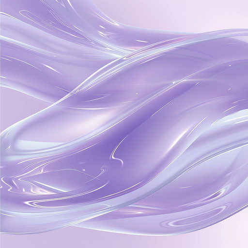 Flat background in soft lavender, information clipart with a realistic touch, highlighted by a shimmering gloss and precise details