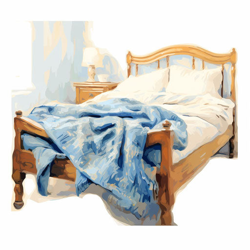 Artwork of cot in the style of Impressionistic Art