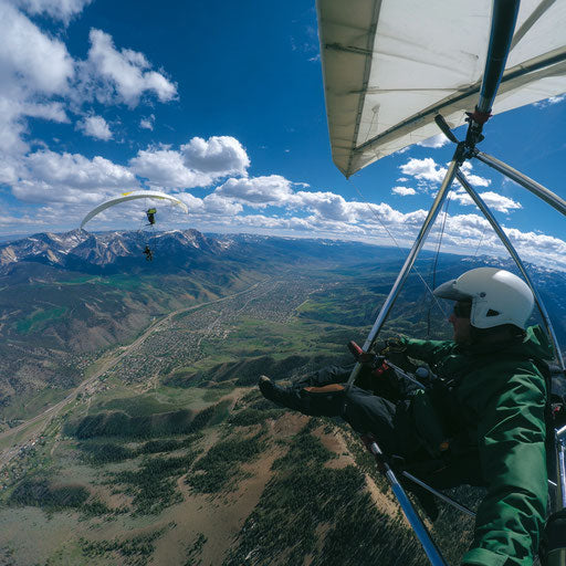Aerial View of a Vibrant Mountain Valley