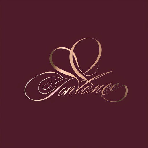Sophisticated doctor logo with cursive font on burgundy background
