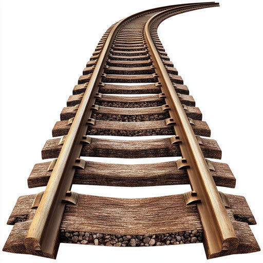 Photo-realistic model train tracks