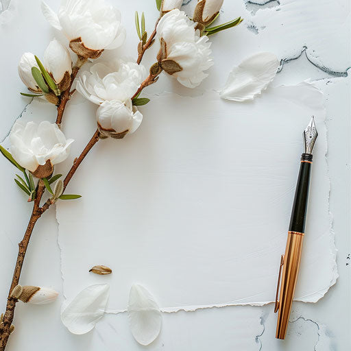 Poetry clipart in a photo-realistic style on a white background