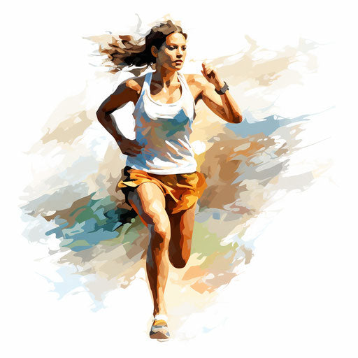 Oil painting style illustration on white background