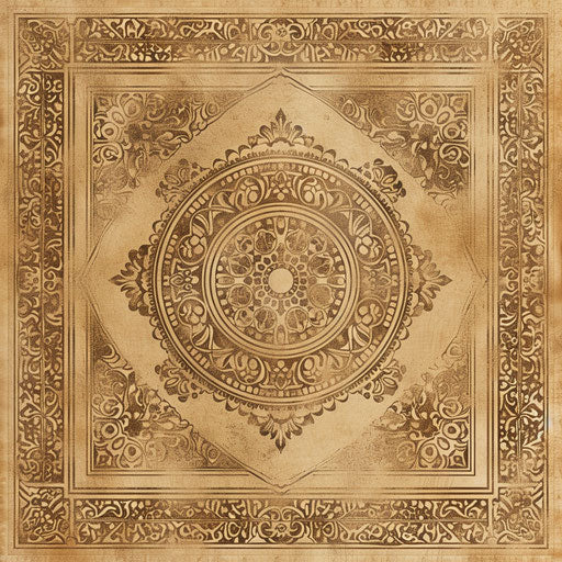 Photo-realistic quality mat clipart on flat beige background