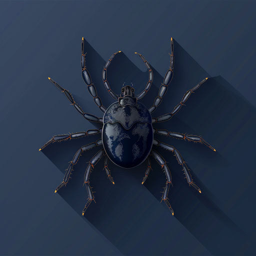 Realistic check mark on indigo background