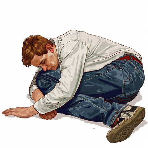 Realistic illustration of tired clipart on flat white background