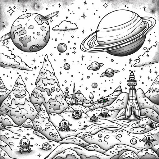 Engage Kids with Coloring Planets
