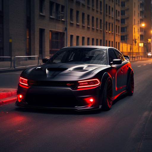 Optical tuning of Dodge Charger Hellcat