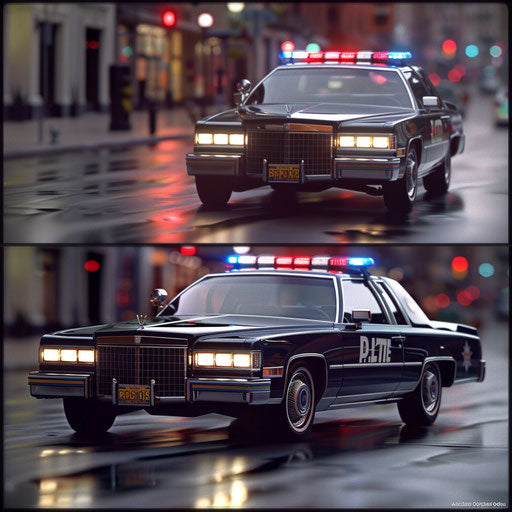 83 Cadillac Coupe DeVille in police interceptor version