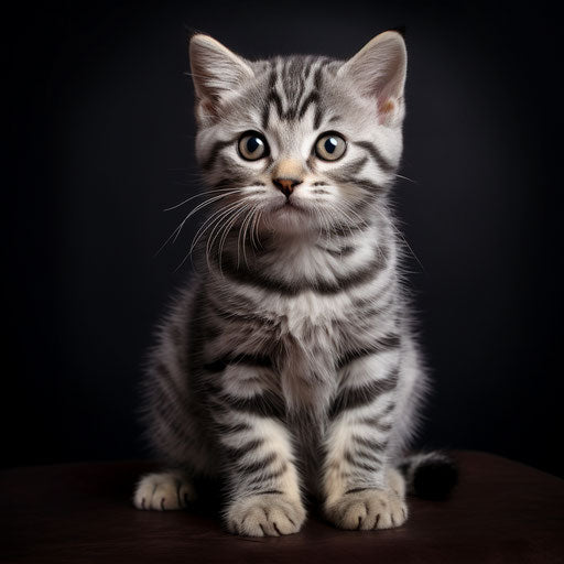 A small American shorthair kitten