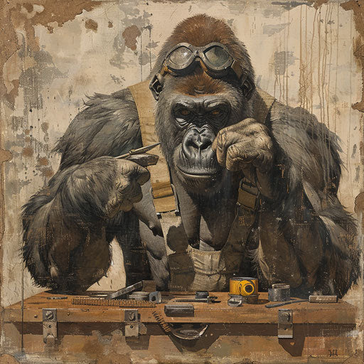 Intelligence and skill: the gorilla uses tools