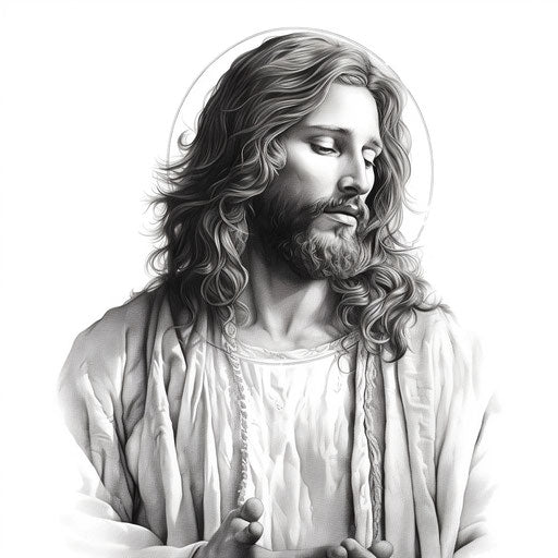 Small Jesus tattoo designs DIY for men ladies