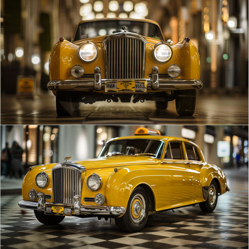 1954 Bentley R Type Continental as vintage taxi cab