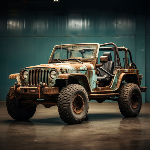 Old Jeep Wrangler with Patina