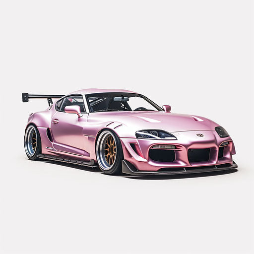 Classic Light Pink Metallic Toyota Supra