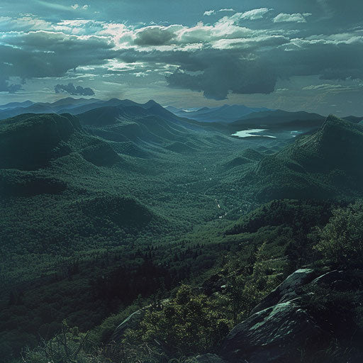 Panoramic view of the Catskill Mountains