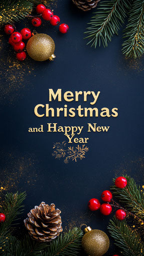Merry Christmas and Happy New Year, New Year theme background