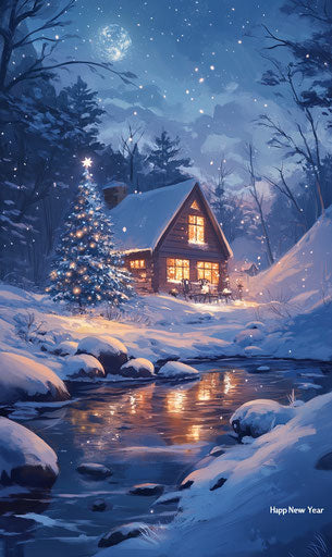 Joyful Happy New Year Images 2025 Social Media Art