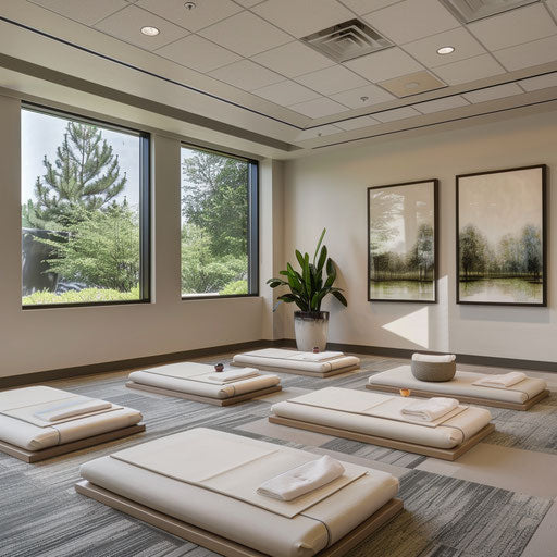 Corporate wellness room for meditation and yoga
