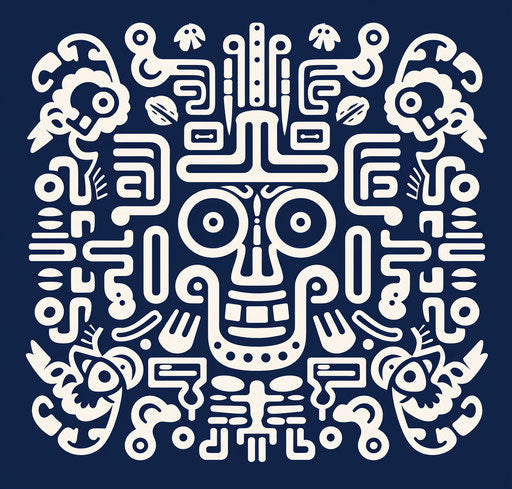 Ethnic icon art / vector illustration