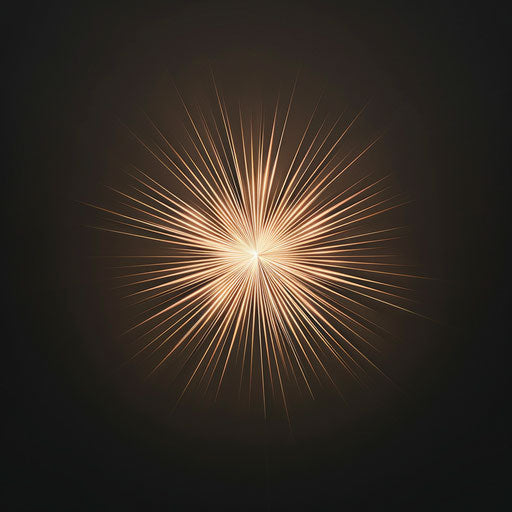 Starburst clipart on a flat random background