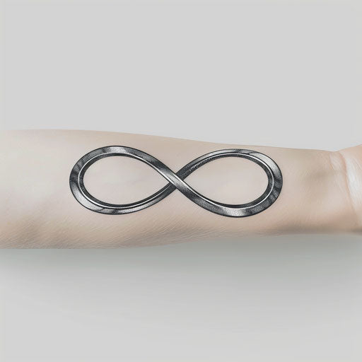 Eternal loop tattoo design of infinity chain