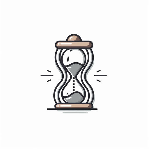 Timer in the style of Minimalist, on a white background