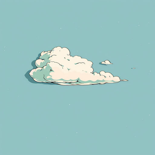 Blue sky with white cloud