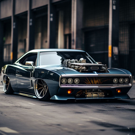 Dodge Charger Hellcat Lowrider with hydraulics