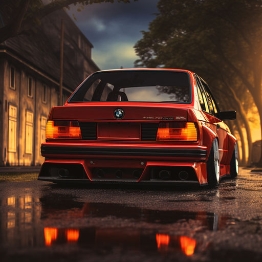 Classic BMW M3 Rear View