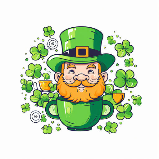 Happy St. Patrick's Day clipart in Minimalist style