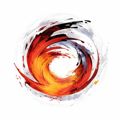 Hurricane clipart in Minimalist style on white background