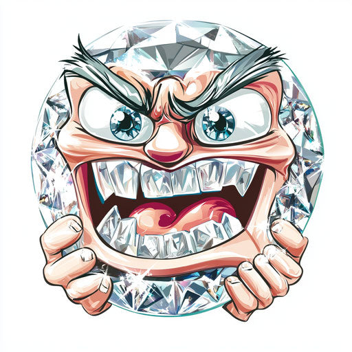 Flexible Diamond Ring Caricature Clipart Files for Diverse Media