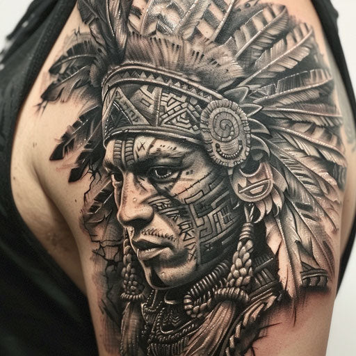 Aztec Warrior Tattoo Art Collection